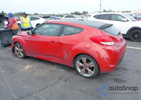 2016 Hyundai Veloster из США, поврежденный, VIN KMHTC6AD5GU298360